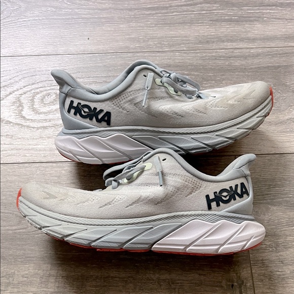 Hoka Light Gray Athletic Shoes - Picture 1 of 6